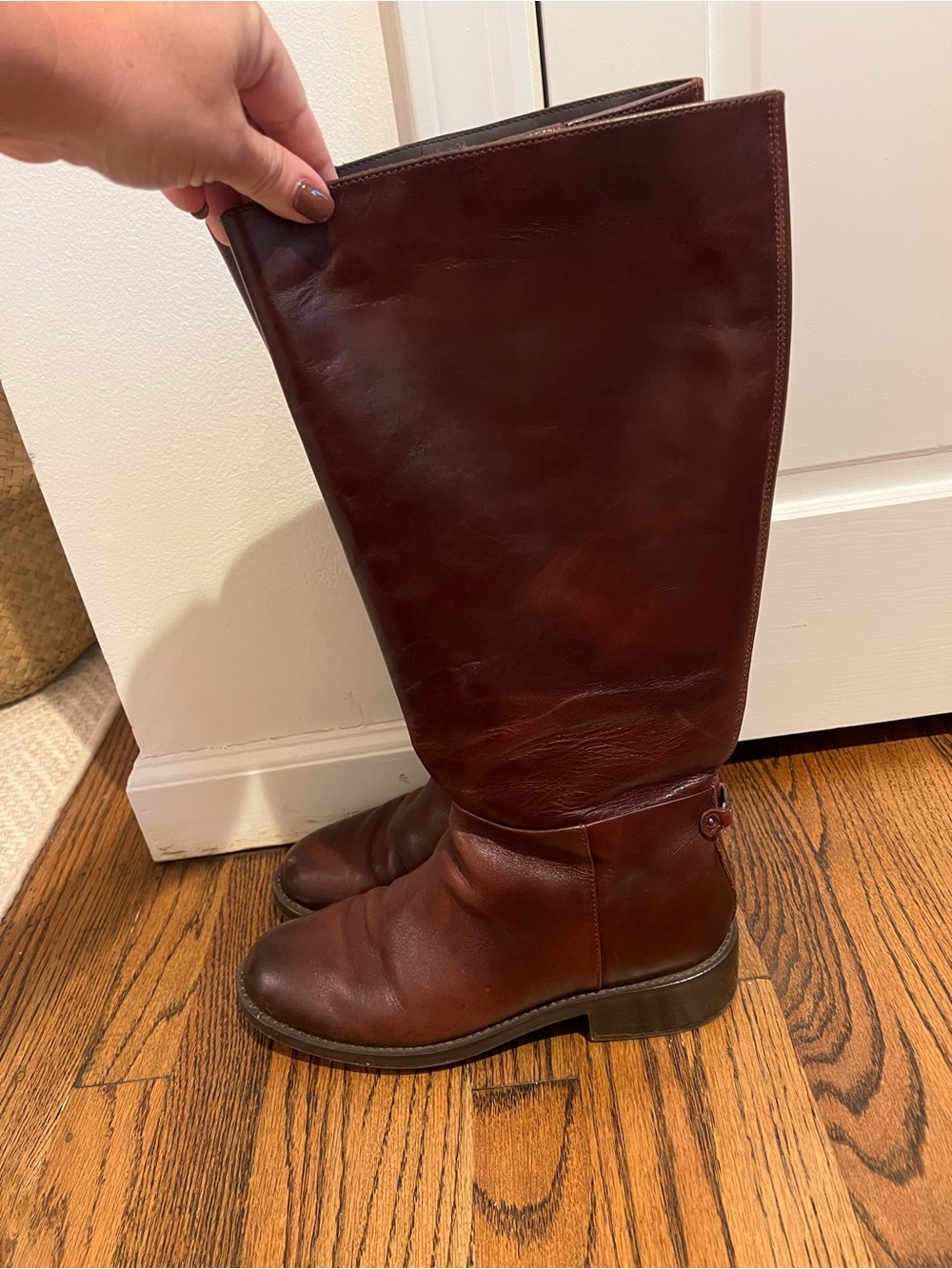 Sam Edelman Milla Wide Calf Knee High Dark Brown Boots- Size 10 - Picture 5 of 12